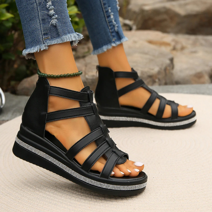 Adriana® - Sandalias Ortopédicas de Plataforma de Piel ⏐ Edición Premium