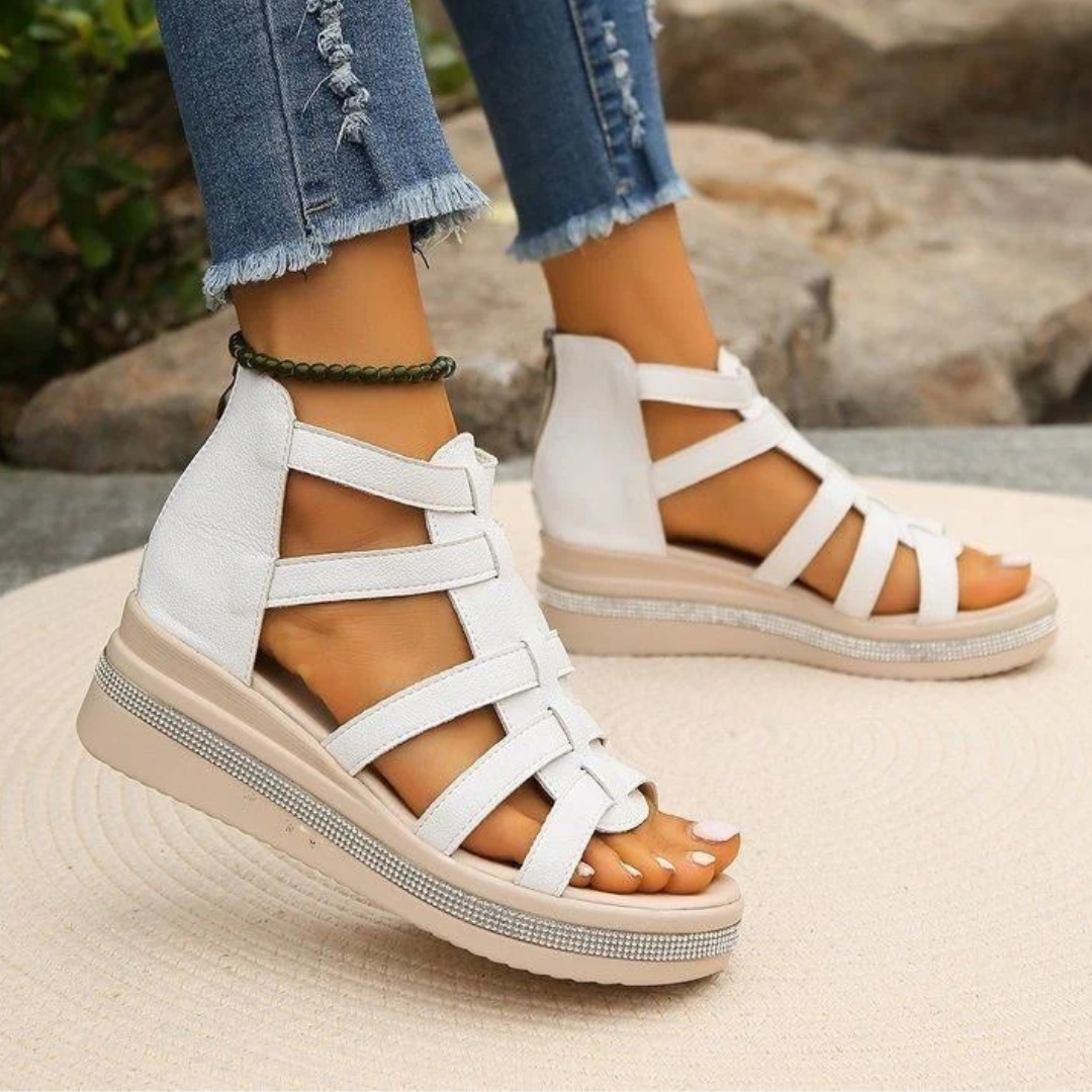 Adriana® - Sandalias Ortopédicas de Plataforma de Piel ⏐ Edición Premium