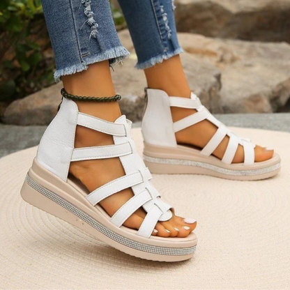 Adriana® - Sandalias Ortopédicas de Plataforma de Piel ⏐ Edición Premium