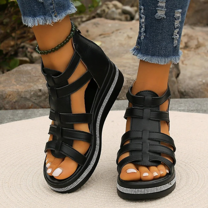 Adriana® - Sandalias Ortopédicas de Plataforma de Piel ⏐ Edición Premium