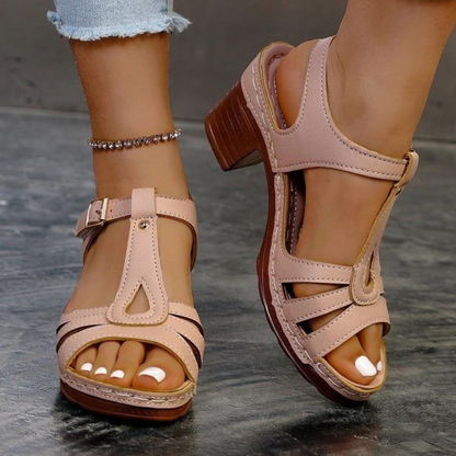 Claudia® - Sandalias Ortopédicas con Tacón Grueso ⏐ Edición Premium