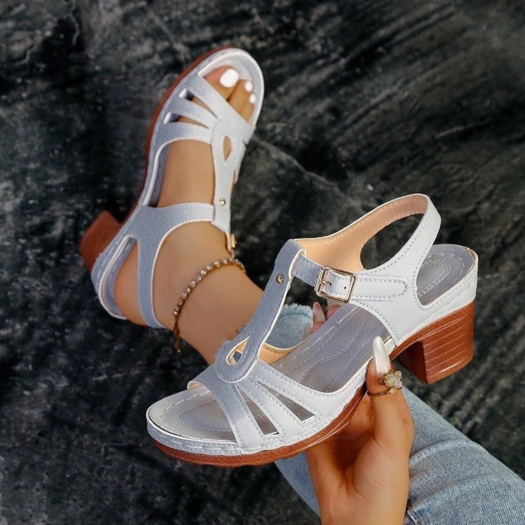 Claudia® - Sandalias Ortopédicas con Tacón Grueso ⏐ Edición Premium