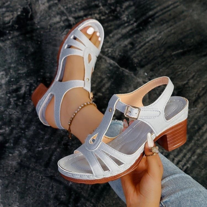 Claudia® - Sandalias Ortopédicas con Tacón Grueso ⏐ Edición Premium