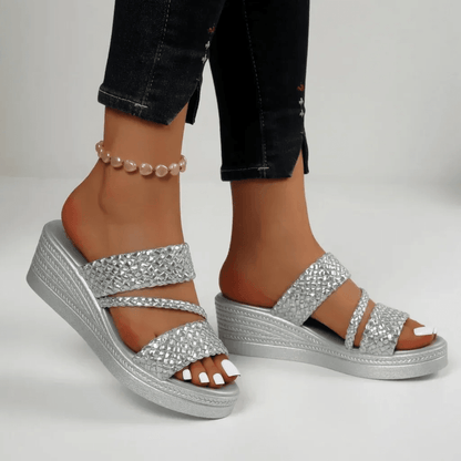 Silvia® - Sandalias Ortopédicas Trenzadas de Cuña ⏐ Edición Premium
