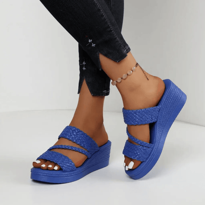 Silvia® - Sandalias Ortopédicas Trenzadas de Cuña ⏐ Edición Premium