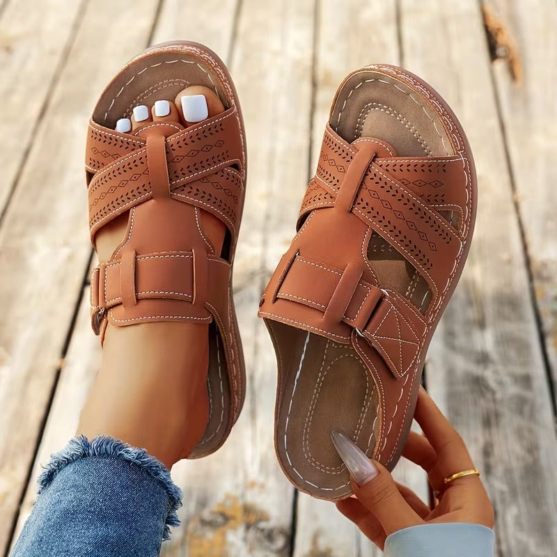 Muxía - Sandalias Ortopédicas de Piel | Edición Premium